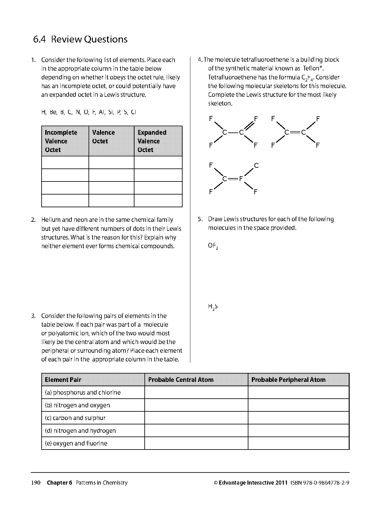 lewis structure practice worksheet elements